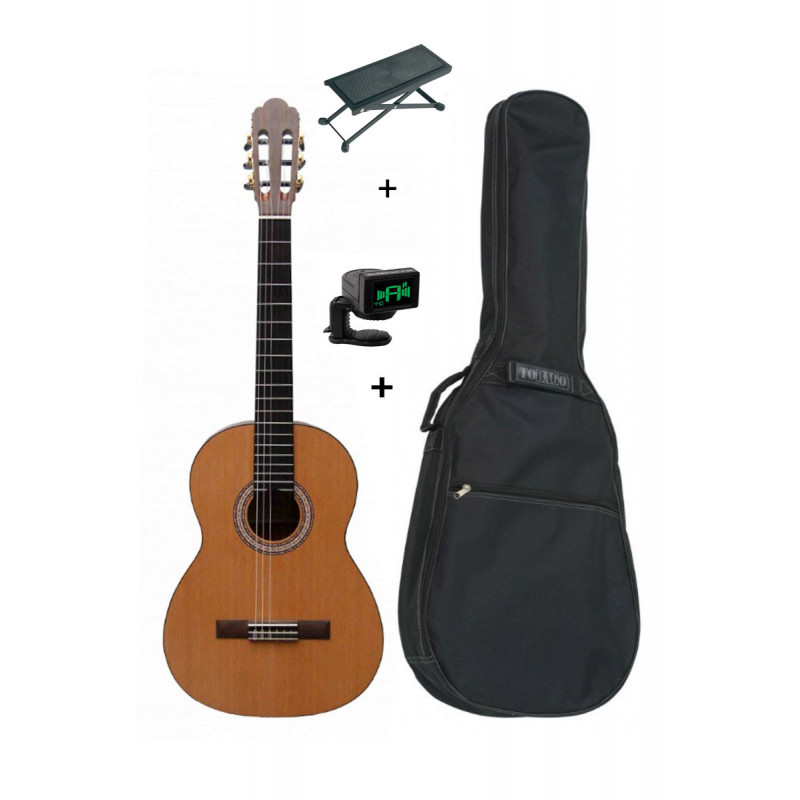 Pack Prodipe PRIMERA 3/4 - Guitare Classique + housse + accordeur + repose pied