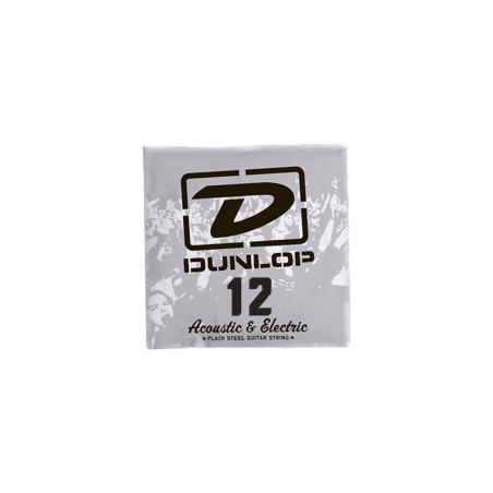 Dunlop DPS12 - Corde électrique au détail acier plein - 012