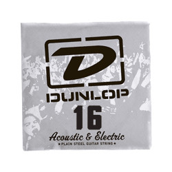 Dunlop DPS16 - Corde électrique au détail acier plein - 016