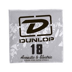 Dunlop DPS18 - Corde électrique au détail acier plein - 018