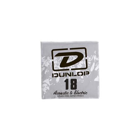 Dunlop DPS18 - Corde électrique au détail acier plein - 018