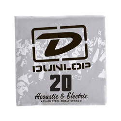 Dunlop DPS20 - Corde électrique au détail acier plein - 020