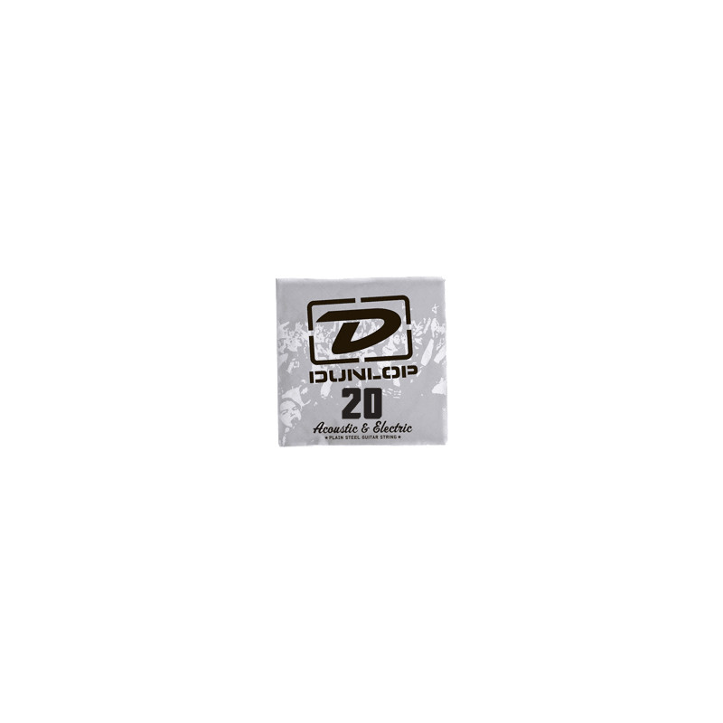 Dunlop DPS20 - Corde électrique au détail acier plein - 020