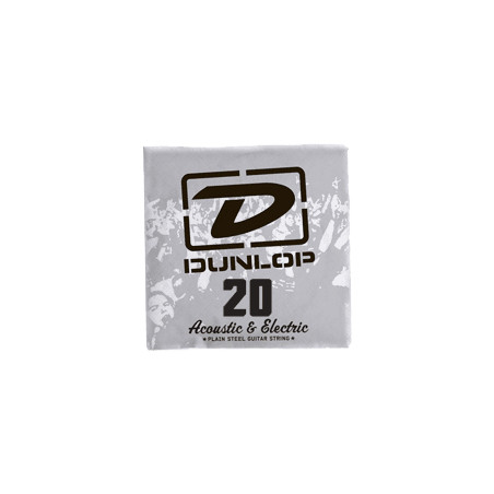 Dunlop DPS20 - Corde électrique au détail acier plein - 020
