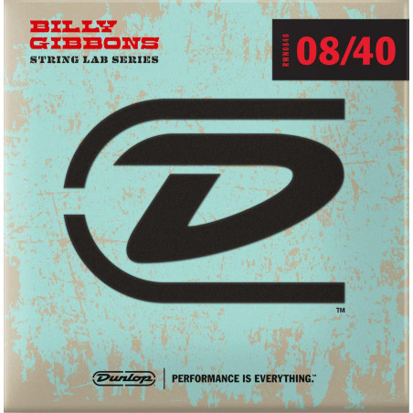 Dunlop RWN0840 - Jeu de cordes électriques Billy Gibbons - 08-40