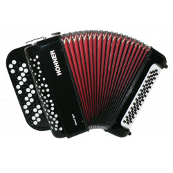 Hohner Nova I 49F - Accordéon chromatique à boutons - noir  (+ housse)