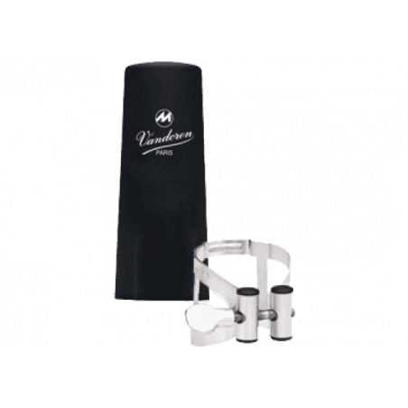 Vandoren  LC54SP - Ligature M/O argent clarinette basse + couvre-bec plastique