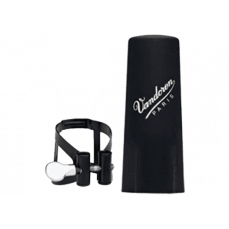 Vandoren  LC51BP - Ligature M/O noire clarinette Sib + couvre-bec plastique