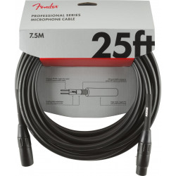 Câble Fender Professional Series Microphone Cable, noir - 7,5m