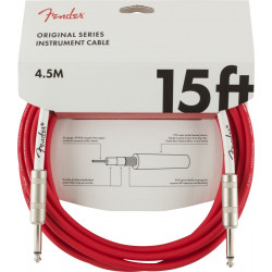 Câble jack Fender Original Series Instrument Cable, Fiesta Red - 4,5m