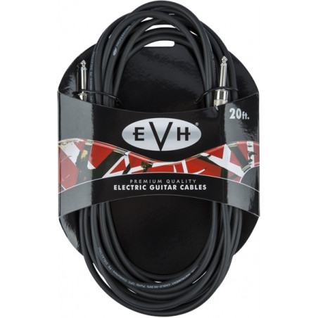 Câble jack EVH premium droit/droit - 6m
