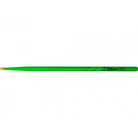 Zildjian  5ACWDGG - Paire de Baguettes  5A neon vert American Classic hickory