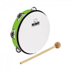 Nino NINO51GG - Tambourin nino abs 10" +cymb, vert