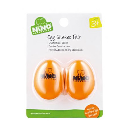 Nino NINO540OR2 - Paire oeuf-shaker nino orange