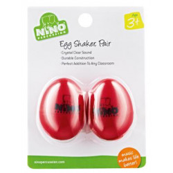Nino NINO540R2 - Paire oeuf-shaker nino rouge