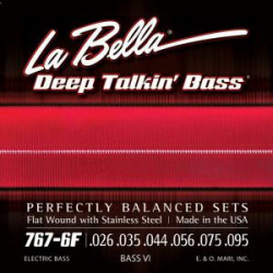 Labella 767-6F - Jeu basse la bella bass vi 26-95 flat