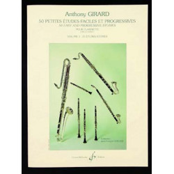 50 petites études faciles et progressives - A. Girard - Partitions clarinette - Volume 1