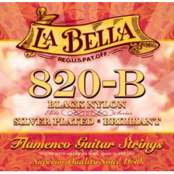 Labella 820B - Jeu flamenco la bella elite nylon black