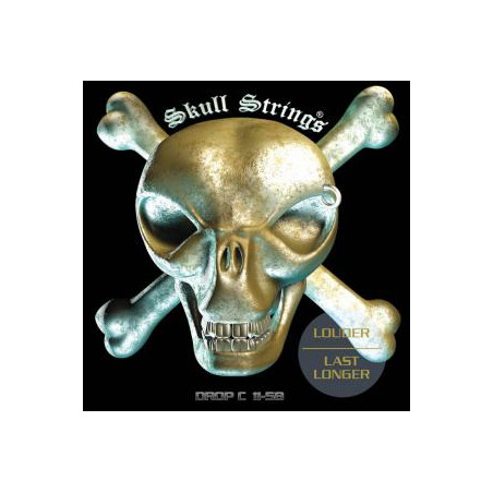 Skull Strings SKUDC1158 - Jeu Drop C (11-15-18-32-44-58)