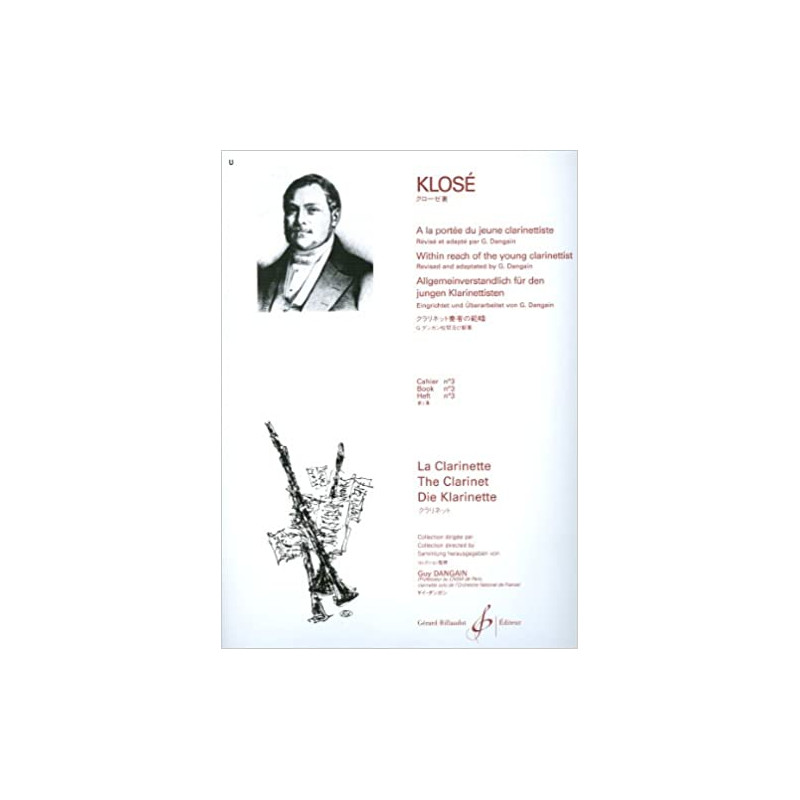 A La Portee Du Jeune Clarinettiste Volume 3 - Klose