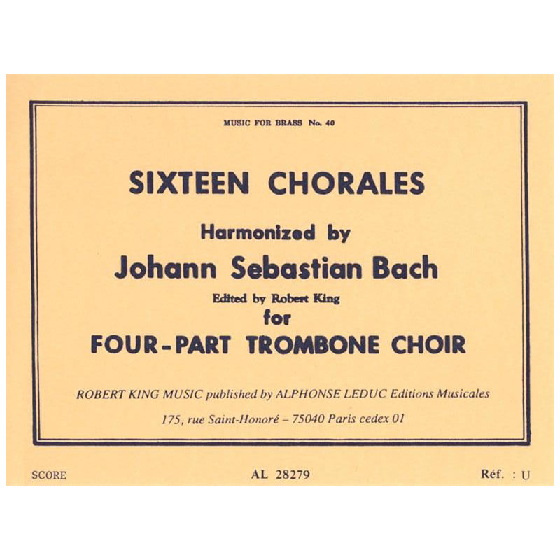 Sixteen Chorales-  4 trombones - Johann Sebastian Bach