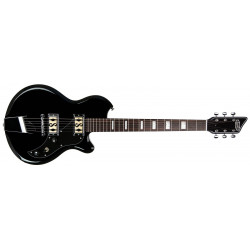 Supro Westbury 2020JB - Guitare électrique 2 micros - Finition Jet Black