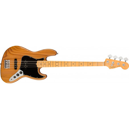 Fender American Professional II Jazz Bass, touche érable, Roasted Pine (+ étui)