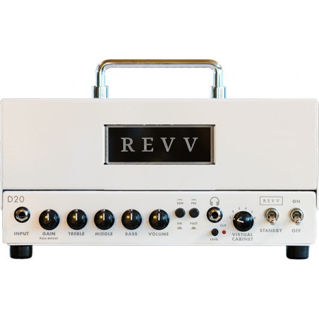 Revv D20 WHITE - Tête d'ampli guitare électrique - 20W