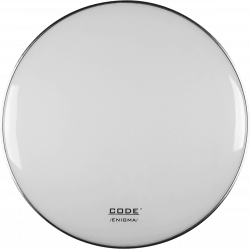 Code Drumheads EWHR24 - Peau de résonance Enigma grosse caisse - 24" White