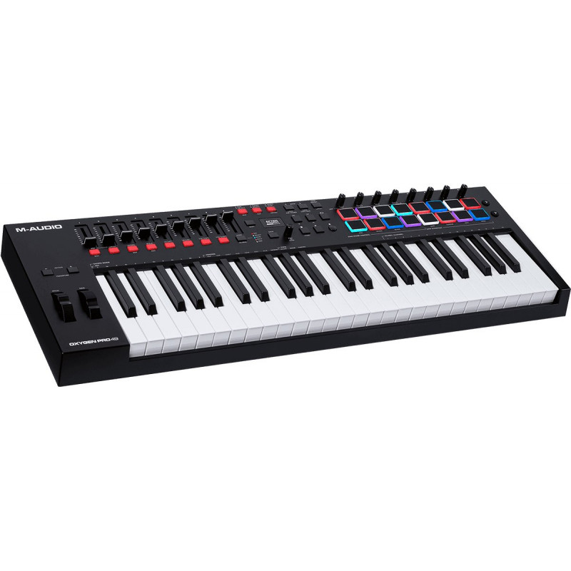 M-Audio OXYGENPRO49 - Clavier maître USB/MIDI 49 touches 16 pads