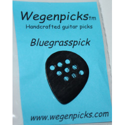 Wegen Bluegrass noirs pour gaucher - Médiators guitare (par 4)