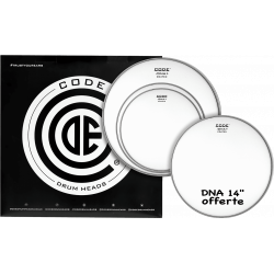 Code Drumheads TPDNACTDS - Pack peaux 12" 13" 16" DNA sablées Standard + snare DNA sablée 14"