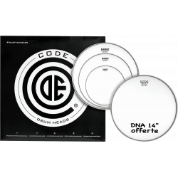 Code Drumheads TPGENCTDF - Pack peaux 10" 12" 14" Generator sablées Fusion + snare DNA sablée 14"