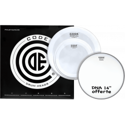 Code Drumheads TPSIGSMOR - Pack peaux 10" 12" 16" Signal Smooth Rock + DNA sablée 14"