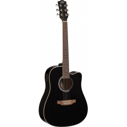 Eko RANGERCW-EQ-BLK - Guitare électro-acoustique Ranger Cutaway - Black