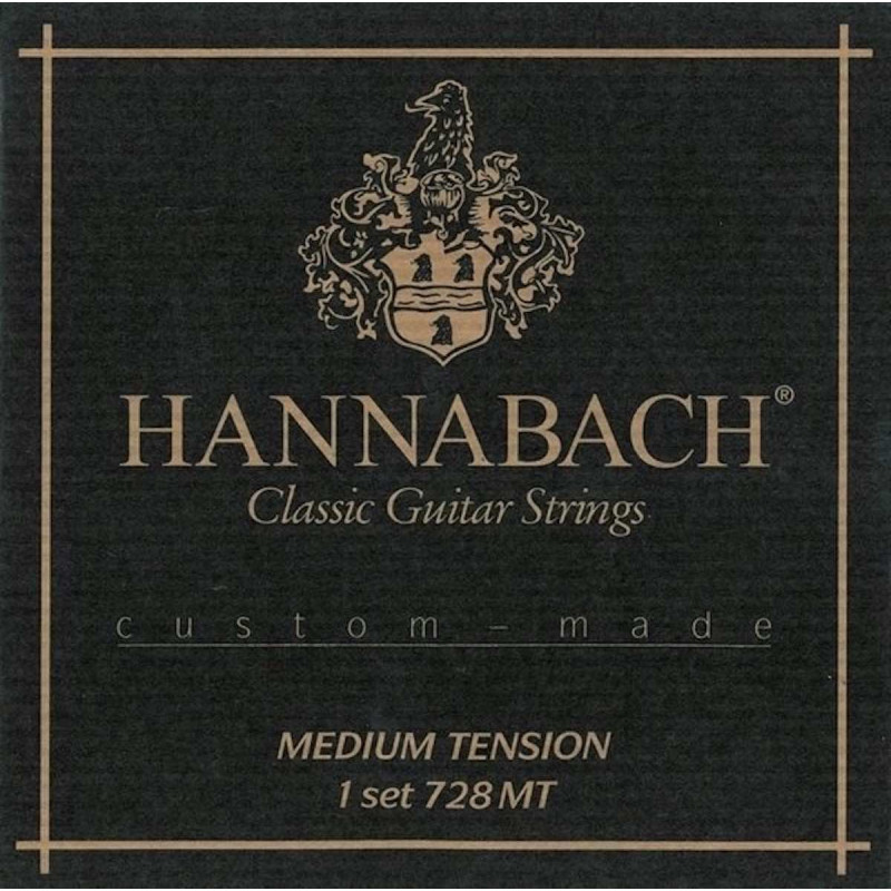 Hannabach 728MTC Custom Made Carbon - jeu guitare classique - medium