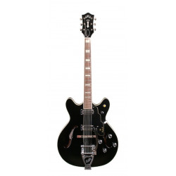 Guild Starfire V w/Bigsby noire - guitare électrique (+ étui)