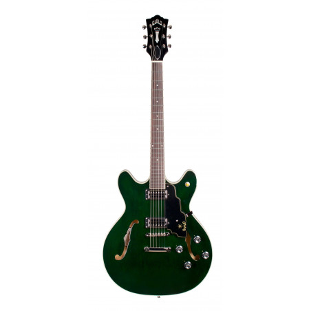 Guild Starfire IV ST Maple Emerald Green - guitare électrique (+ étui)