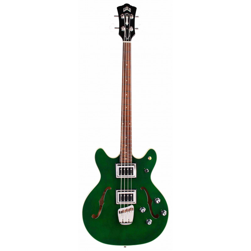 Guild Starfire Bass II Emerald Green - basse électrique (+ étui)