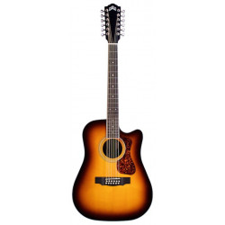 Guild D-2612CE Deluxe Antique Burst - guitare électro-acoustique 12 cordes