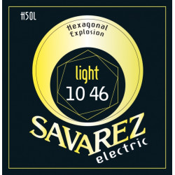 Savarez H50L Hexagonal explosion blues light - jeu guitare électrique 10-46