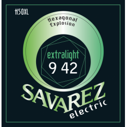 Savarez H50XL Hexagonal explosion extra-light - jeu guitare électrique 9-42