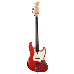 Marcus Miller V7 Alder-4 FL BMR RN 2.0  Bright Metallic Red Fretless - guitare basse