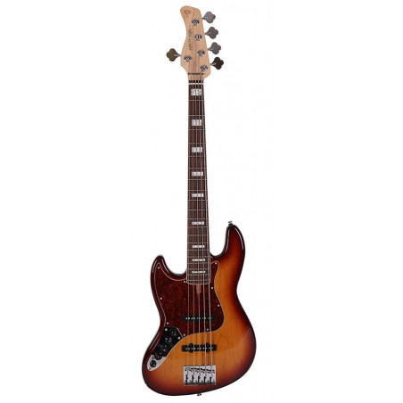 Marcus Miller V7 Alder-5 LH TS RN  Tobacco Sunburst  - guitare basse gaucher