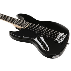 Marcus Miller V7 Alder-5 LH BK RN  Black  - guitare basse gaucher