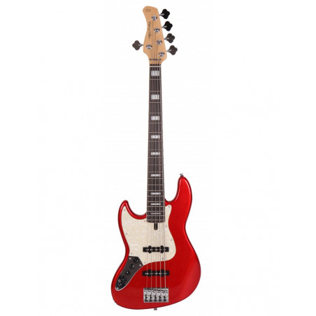 Marcus Miller V7 Alder-5 LH BMR 2.0  Bright Metallic Red  - guitare basse gaucher