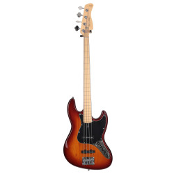 Marcus Miller V7 Vintage Alder-4 FL TS MN 2.0 Tobacco Sunburst Fretless - guitare basse