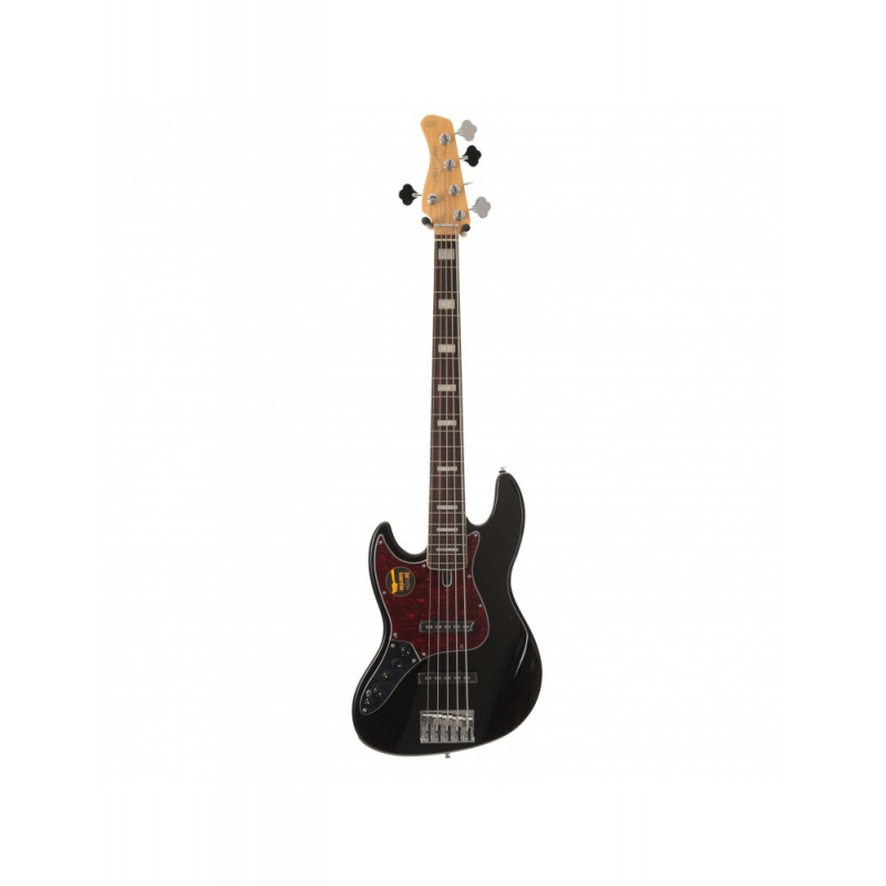 Marcus Miller V7 Vintage Alder-5 LH BK MN Black  - guitare basse gaucher