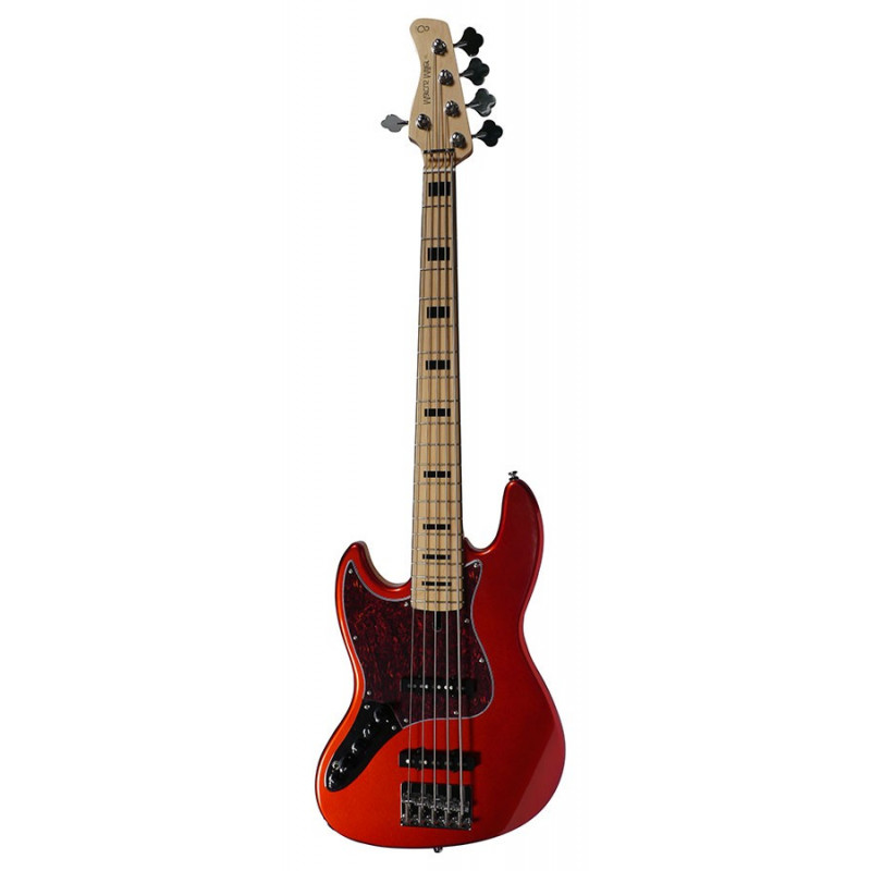 Marcus Miller V7 Vintage Alder-5 LH BMR 2.0 Bright Metallic Red  - guitare basse gaucher