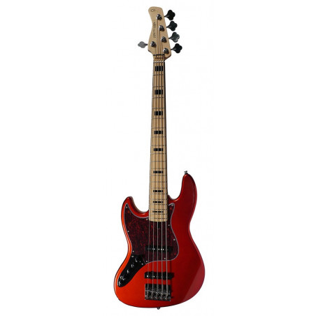 Marcus Miller V7 Vintage Alder-5 LH BMR 2.0 Bright Metallic Red  - guitare basse gaucher